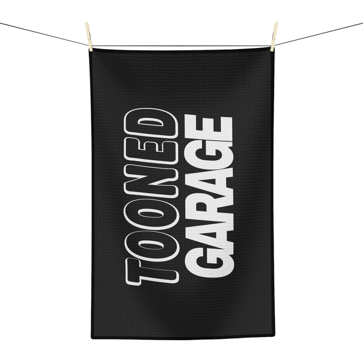 Black Microfiber Towel