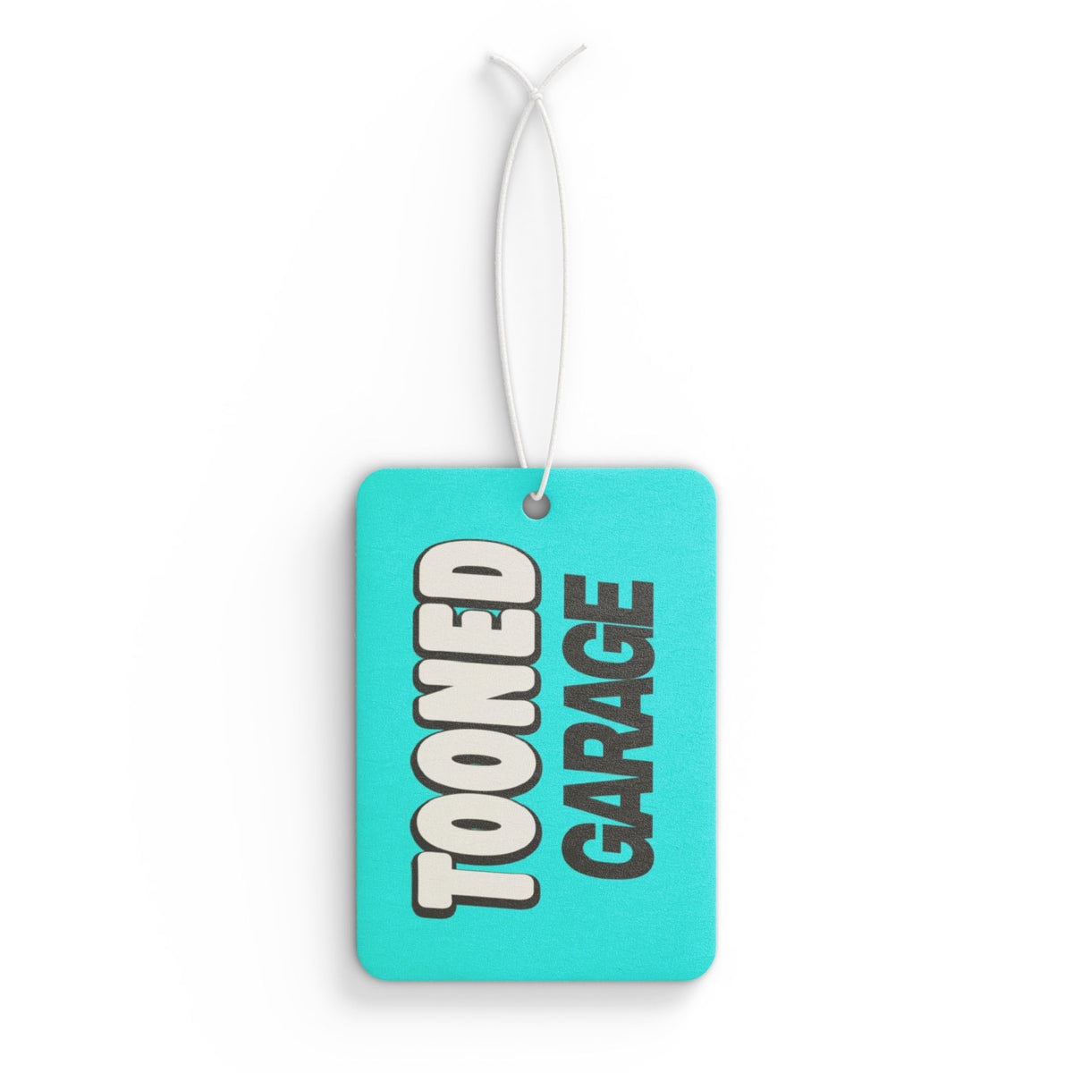 Tooned Garage Teal Car Air Freshener