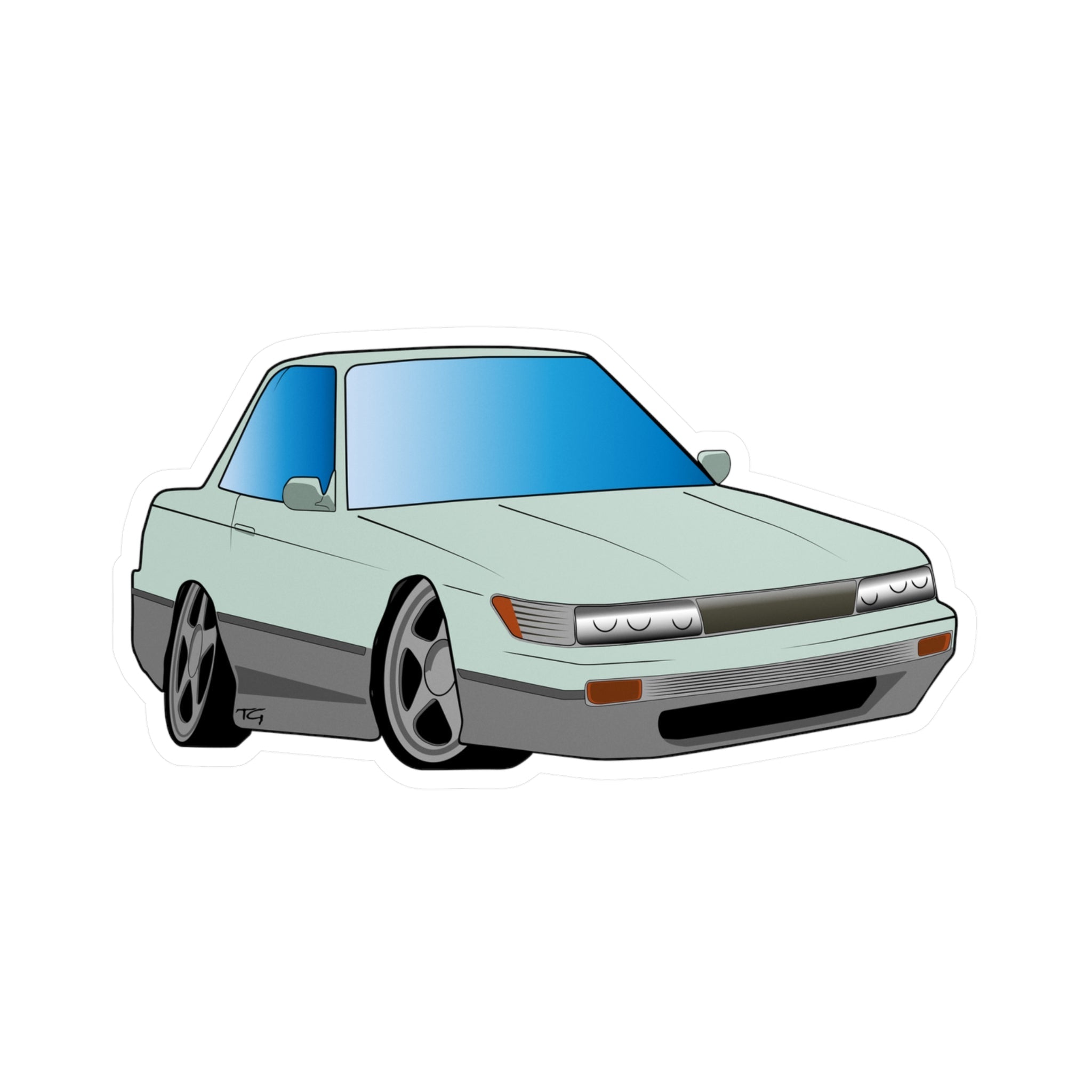 Nissan Silvia S13 - Silver Green Two Tone