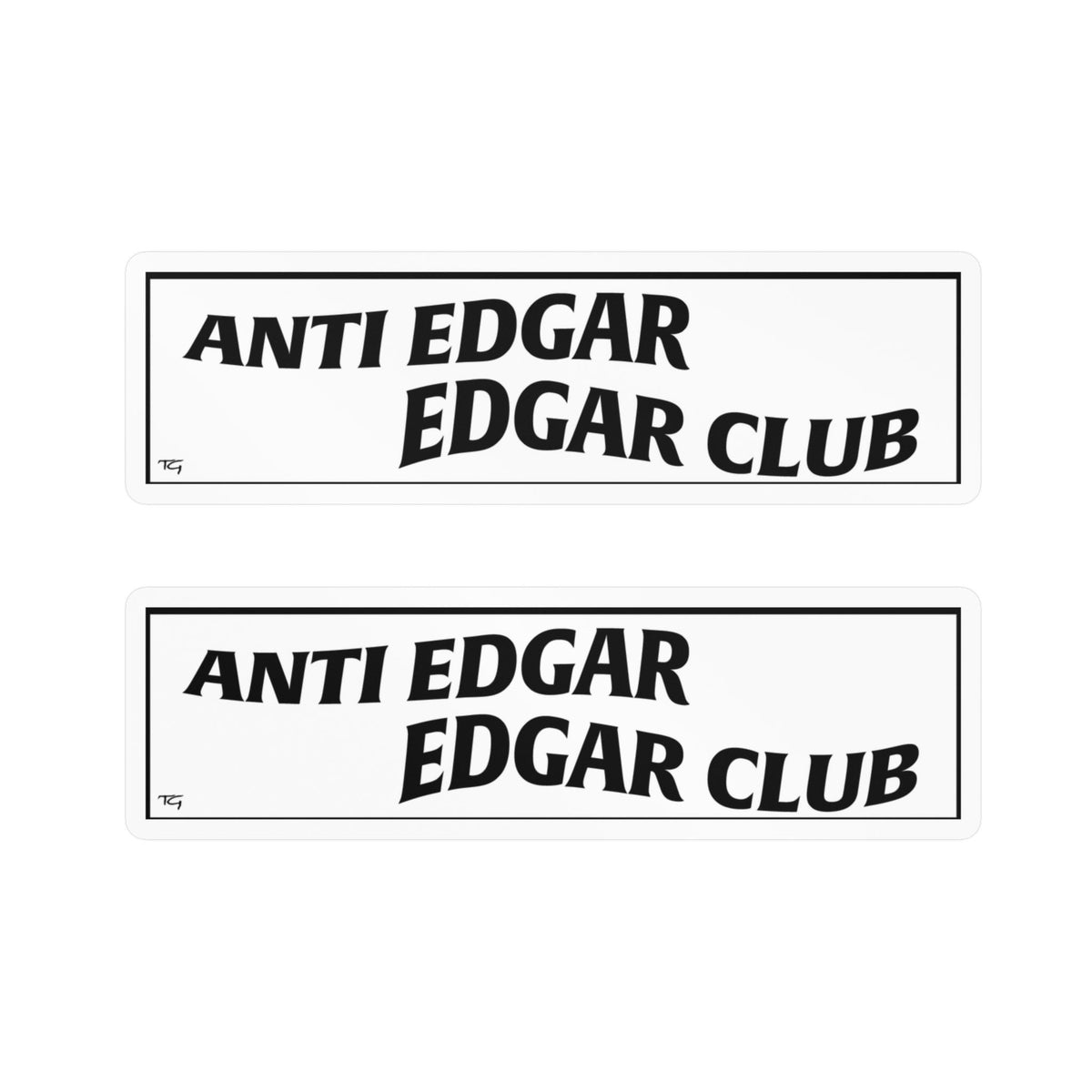 Anti Edgar Edgar Club Slap Sticker Decal