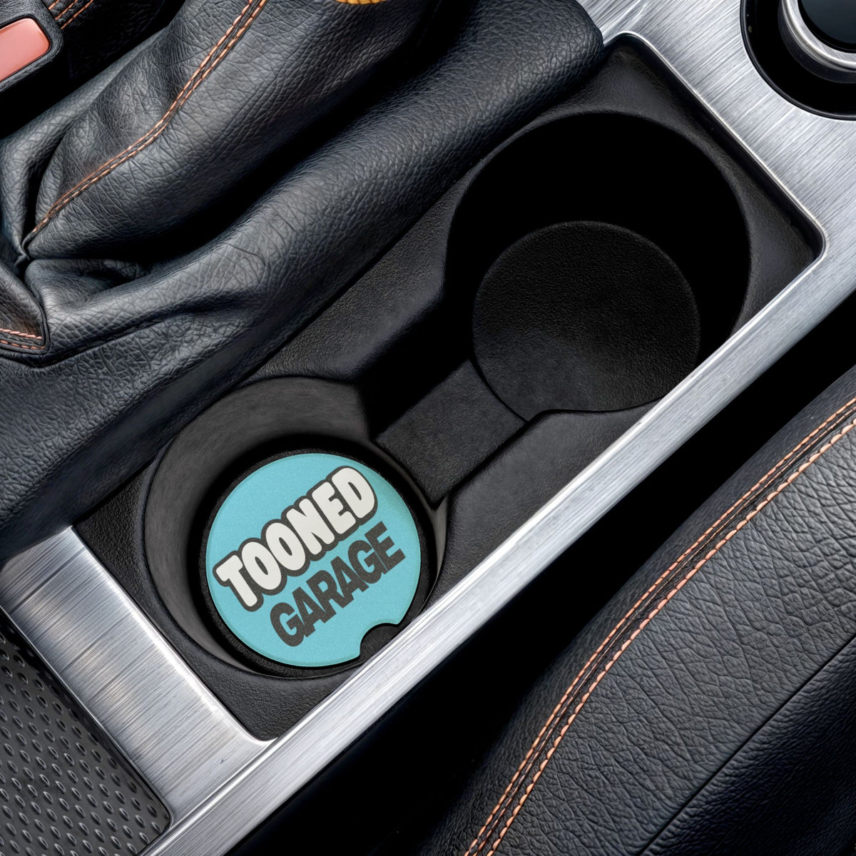 Teal Soapstone Car Coaster