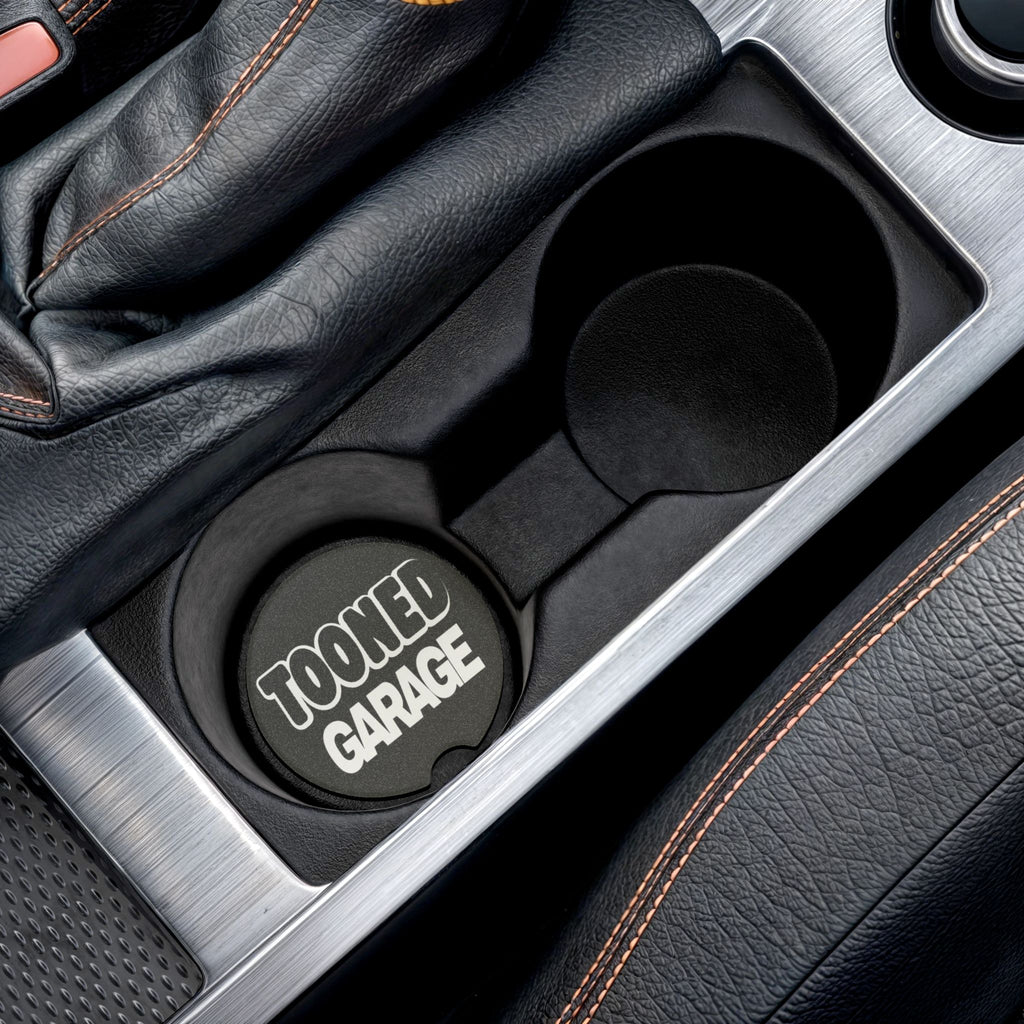 Black Soapstone Car Coaster