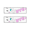 Anime Bye Bye Slap Sticker Decal