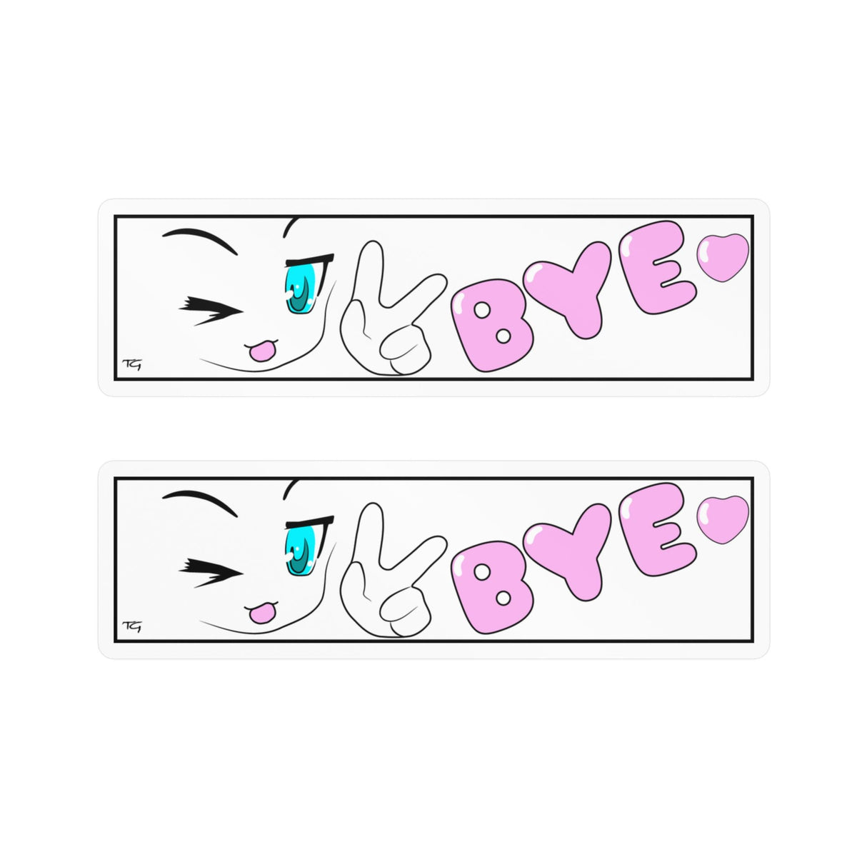 Anime Bye Bye Slap Sticker Decal
