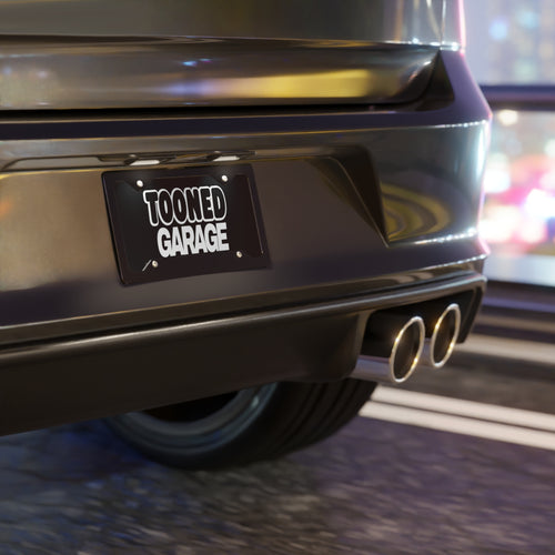 Black Vanity Plate